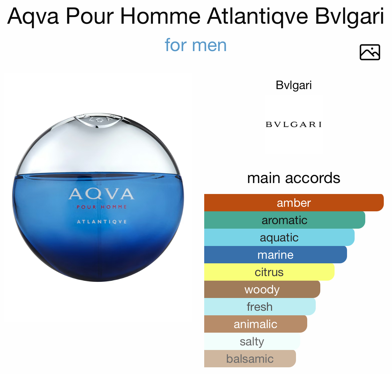 Aqua Pour Homme Atlantique